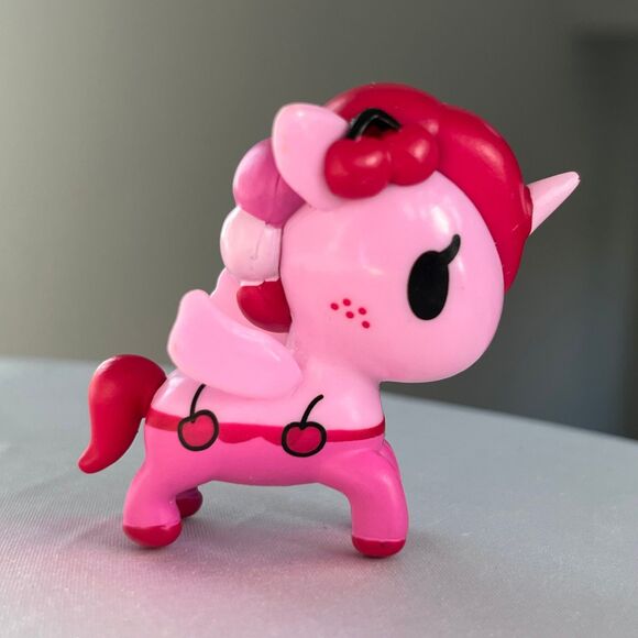 Tokidoki Neon Star Pink Magenta Cherries Unicorno Vinyl Collectible Figure - Picture 2 of 5